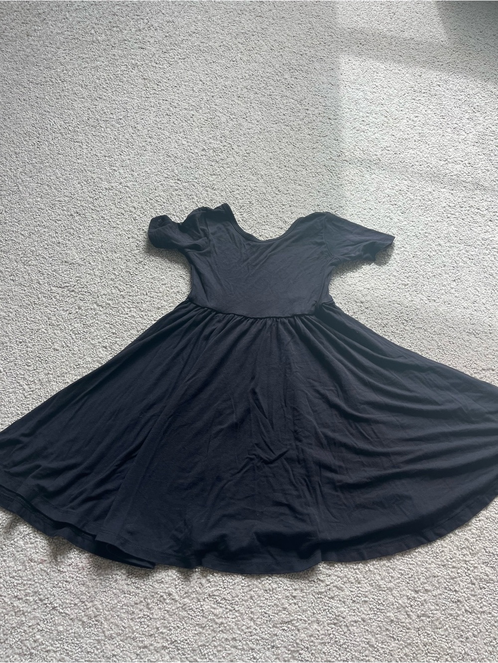 Kyte Black Bamboo Skater Dress 5t